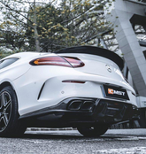 Mercedes Benz C63S C63 AMG C43 C300 W205 2017-2023 with Aftermarket Parts - Rear Diffuser (Exhaust Tips Included) Carbon Fiber / FRP from CMST Tuning